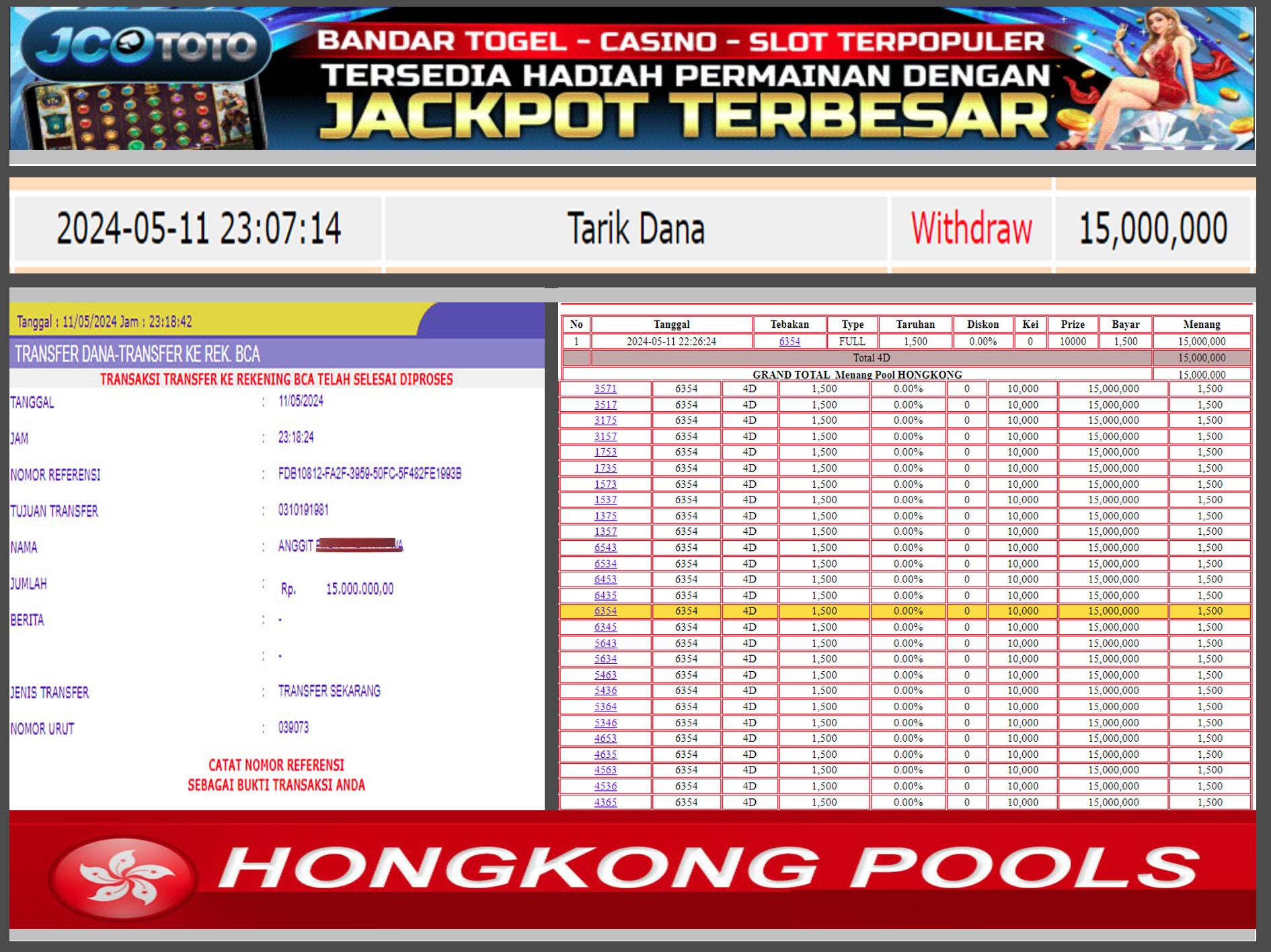 Prediksi JCO TOTO